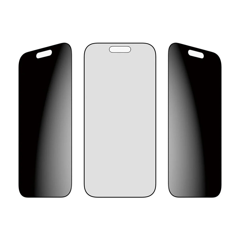 Film de protection écran Privacy PanzerGlass Ultra-Wide Fit 2-Way EasyAligner pour Apple iPhone 17 / 16 Pro, Verre Trempé, Full Glue
