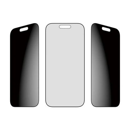 Film de protection écran Privacy PanzerGlass Ultra-Wide Fit 2-Way EasyAligner pour Apple iPhone 17 / 16 Pro, Verre Trempé, Full Glue
