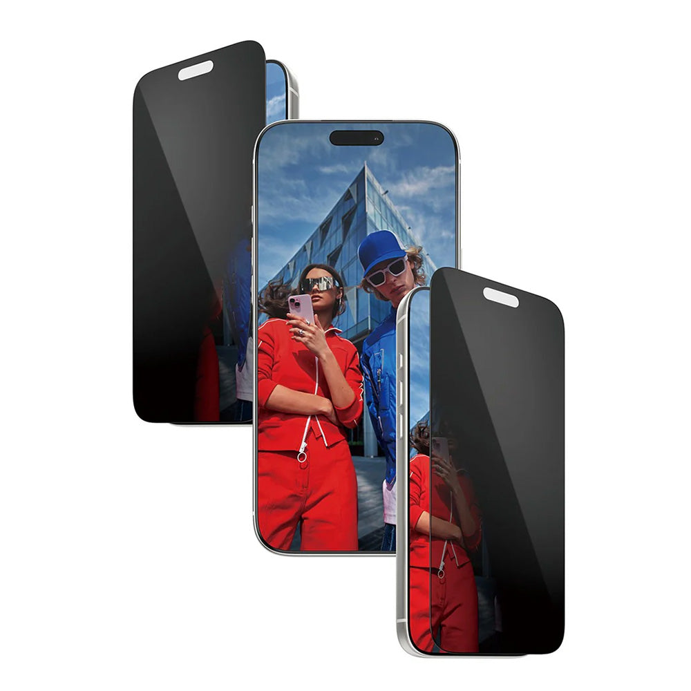 Film de protection écran Privacy PanzerGlass Ultra-Wide Fit 2-Way EasyAligner pour Apple iPhone 17 Pro Max, Verre Trempé, Full Glue