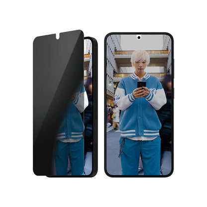 Film de protection écran Privacy PanzerGlass Ultra-Wide Fit pour Samsung Galaxy S25 S931 / S24 S921, Verre Trempé, Full Glue