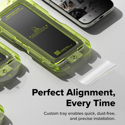 Film de protection d'écran Privacy Ringke Easy Slide pour Apple iPhone 17 Air, Verre trempé, Collage intégral, Lot de 2 pièces