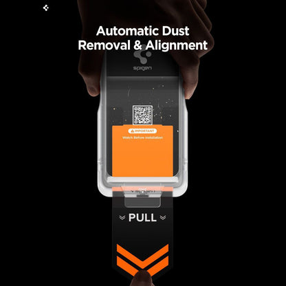 Film de protection écran Privacy Spigen GlastR EZ FIT Pro HD pour Samsung Galaxy S26 Plus S947, Verre Trempé, Full Glue AGL11087
