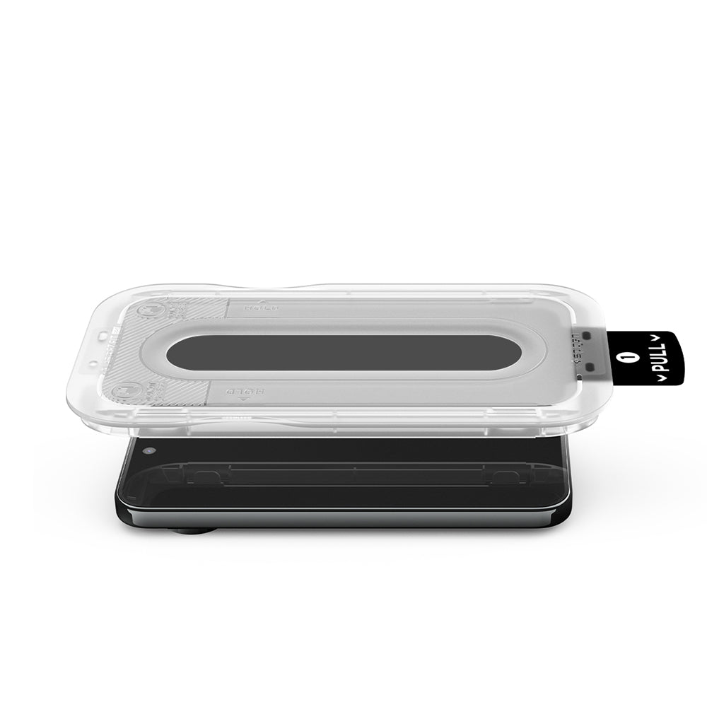Film de protection d'écran Privacy Spigen GlastR EZ FIT Pro pour Google Pixel 11 Pro / 10 Pro, Verre Trempé, Collage Complet, Set de 2 pièces AGL11481