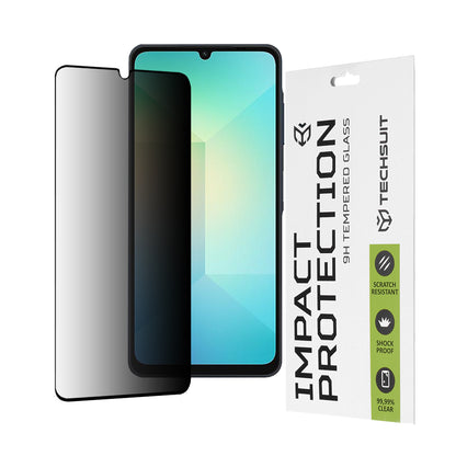 Film de protection d'écran Privacy Techsuit pour Samsung Galaxy A06 A065, Verre Trempé, Collage Complet, 111D