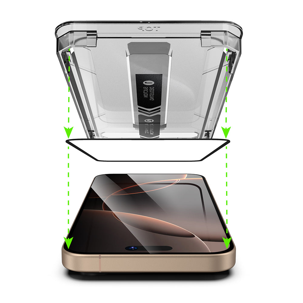 Film de protection d'écran Privacy Techsuit TitanGlass pour Apple iPhone 14 Pro Max, Verre Sécurisé, Collage Complet