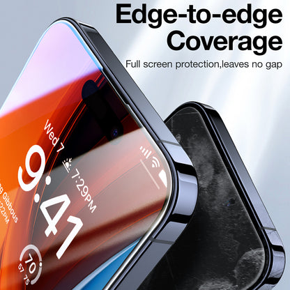 Film de protection écran Privacy Torras GlassGo Epic pour Apple iPhone 15 Pro Max, Verre Trempé, Full Glue