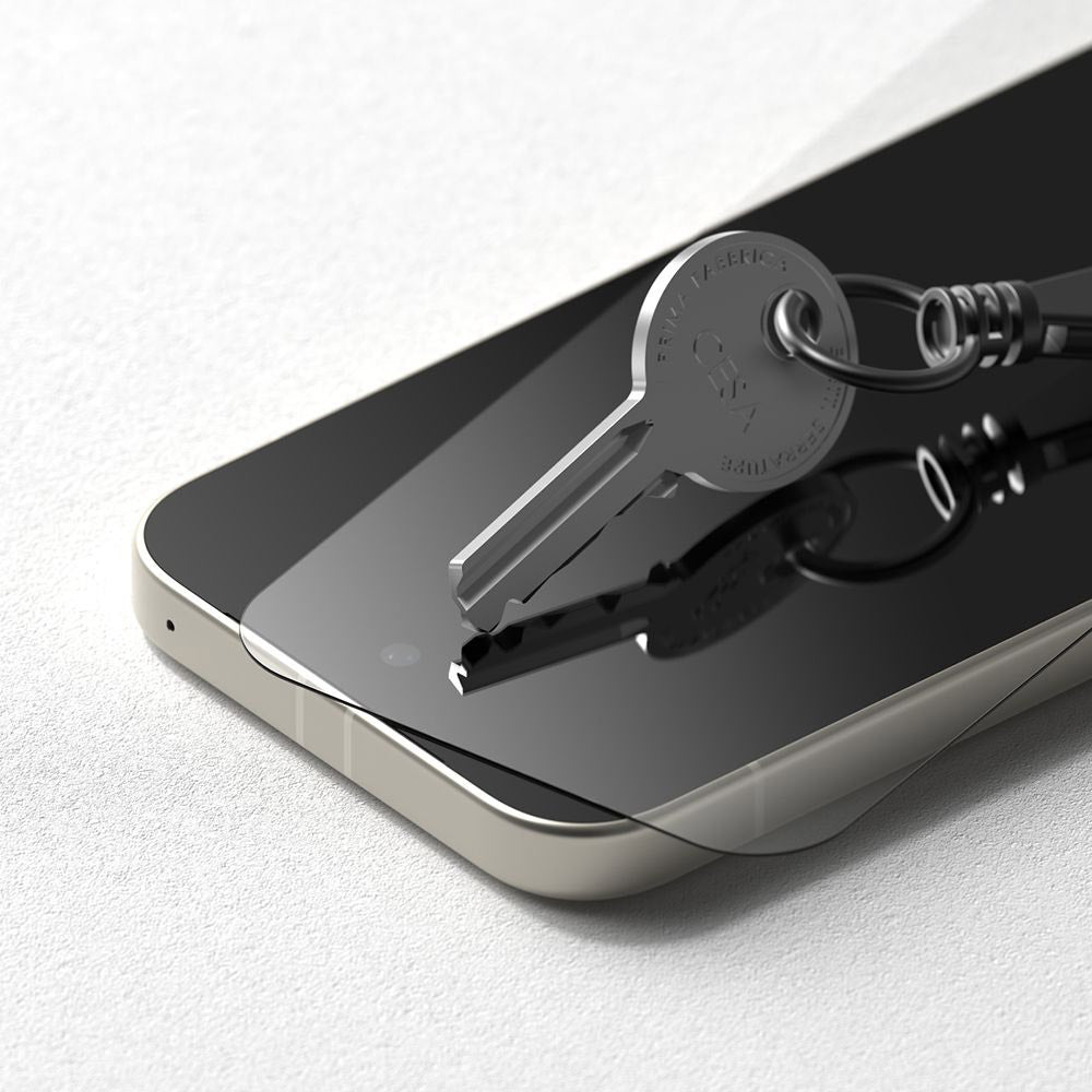 Film de protection d'écran Ringke Easy Slide pour Google Pixel 9a, Verre trempé, Collage complet, Lot de 2 pièces