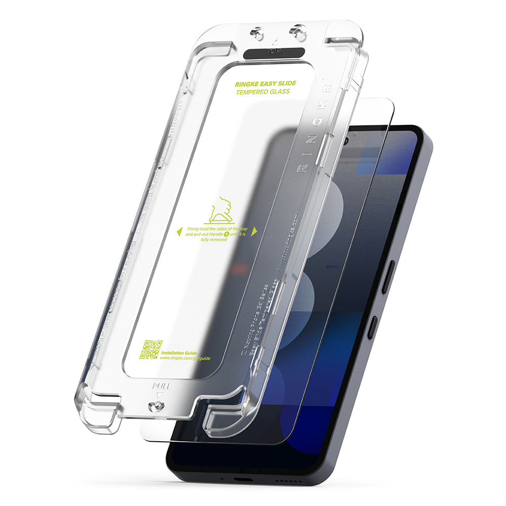 Film de protection d'écran Ringke Easy Slide pour Nothing Phone (3a) / Phone (3a) Pro, Verre trempé, Collage complet, Lot de 2 pièces