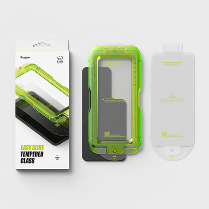 Film de protection d'écran Ringke Easy Slide pour Samsung Galaxy A57 5G, Verre Trempé, Full Glue, Lot de 2 pièces