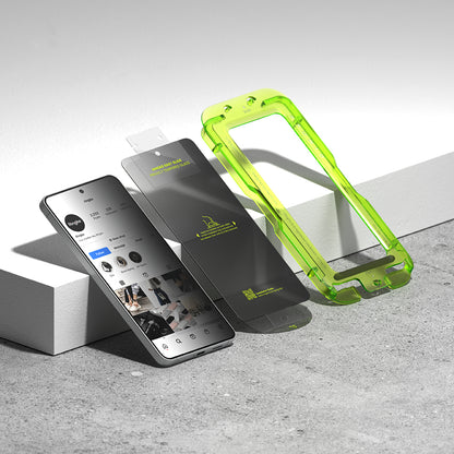 Ringke Easy Slide Screen Protector for Samsung Galaxy S26 Plus, Tempered Glass, Full Glue, Set of 2 Pieces, Black