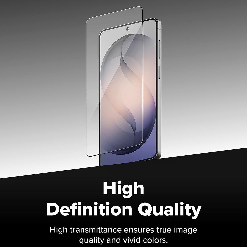 Film de protection d'écran Ringke Easy Slide pour Samsung Galaxy S26 S942, Verre Trempé, Full Glue, Lot de 2 pièces