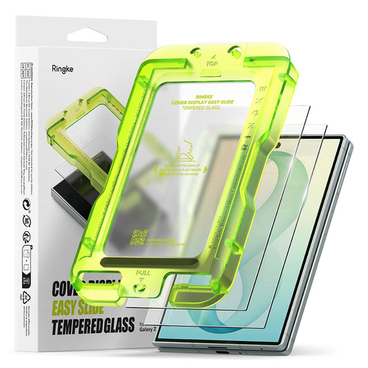 Film de protection écran extérieur Ringke Easy Slide pour Samsung Galaxy Z Fold8 F971, Verre trempé, Collage complet, Lot de 2 pièces