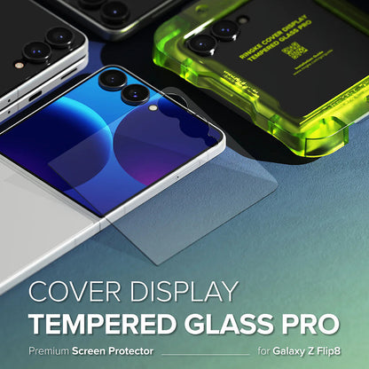 Ringke Pro Exterior Screen Protector for Samsung Galaxy Z Flip8 F776, Tempered Glass, Full Glue, Set of 2 pieces