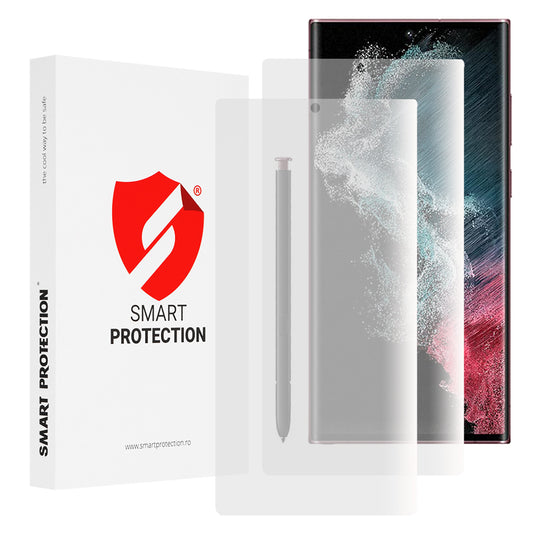 Film de protection d'écran Smart Protection Premium Classic pour Samsung Galaxy S22 Ultra 5G S908, Plastique, Lot de 2 pièces