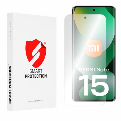 Film de protection d'écran Smart Protection Premium Classic pour Xiaomi Redmi Note 15 4G, Plastique, Lot de 2 pièces