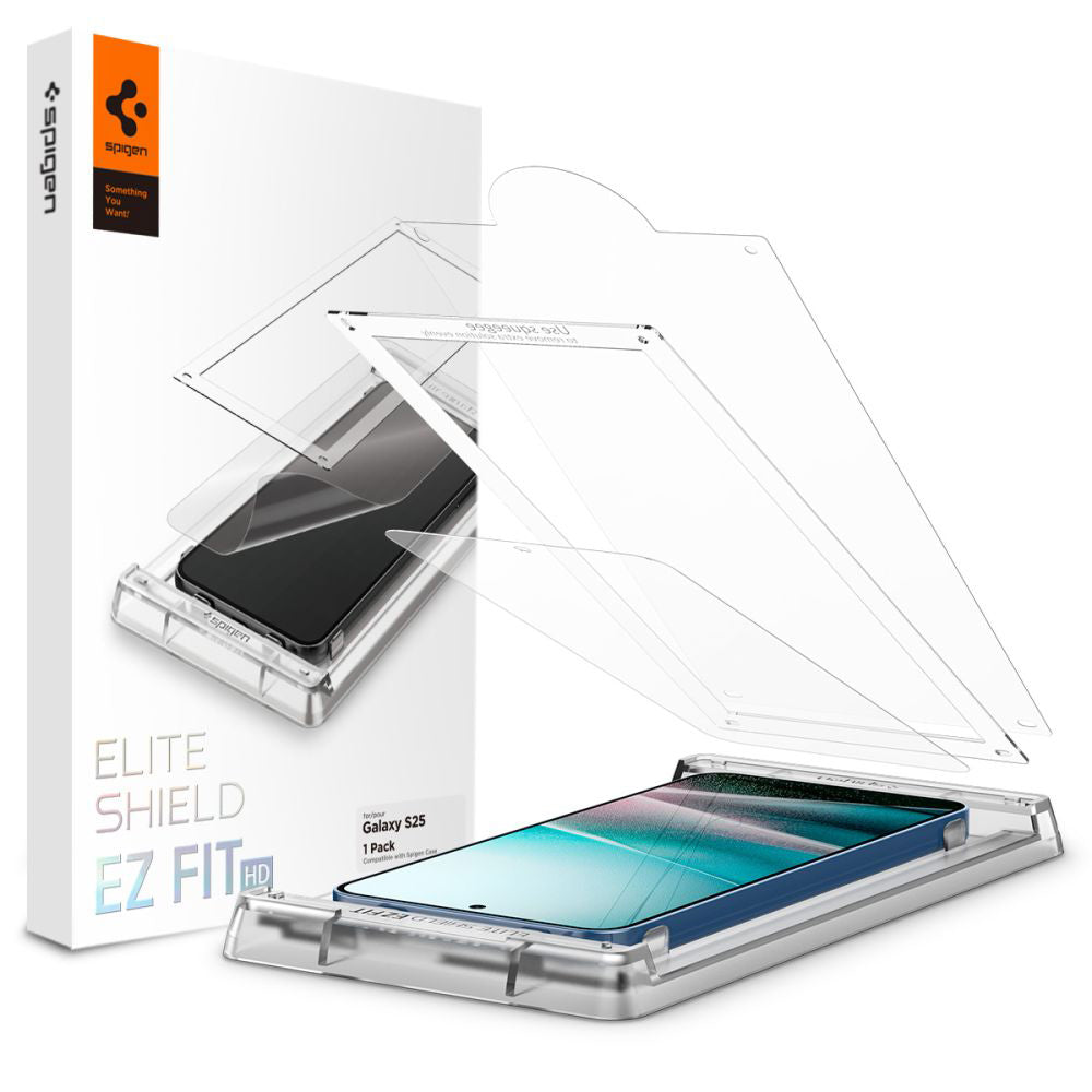 Film de protection écran Spigen Elite Shield EZ FIT HD pour Samsung Galaxy S25+ S936, Plastique AFL09087