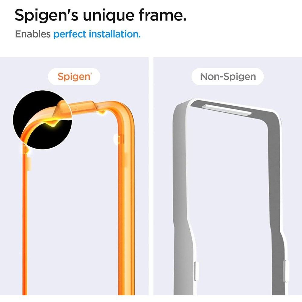 Film de protection d'écran Spigen GlastR Align Master pour Samsung Galaxy A54 A546, Verre trempé, Collage complet, Lot de 2 pièces AGL05966