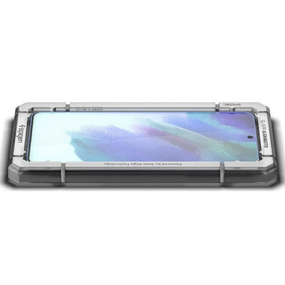 Film de protection d'écran Spigen GlastR Align Master pour Samsung Galaxy S21 FE 5G G990, Verre Trempé, Full Glue, Set de 2 pièces AGL03088