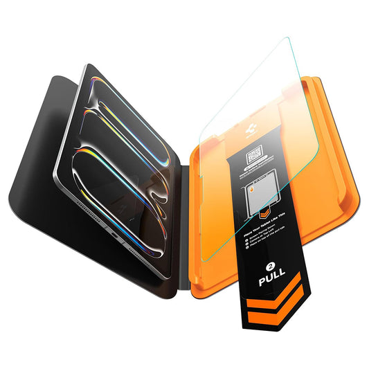 Film de protection d'écran Spigen GlastR Align Master T pour Apple iPad Pro 11 (2025) / Pro 11 (2024), Verre trempé, Full Glue AGL11699