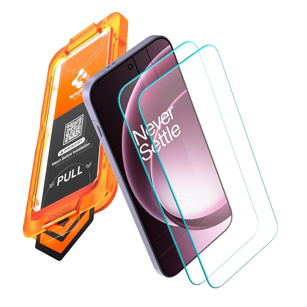 Film de protection écran Spigen GlastR AlignMaster S pour OnePlus 15, Verre Trempé, Collage Complet, Lot de 2 pièces AGL11333