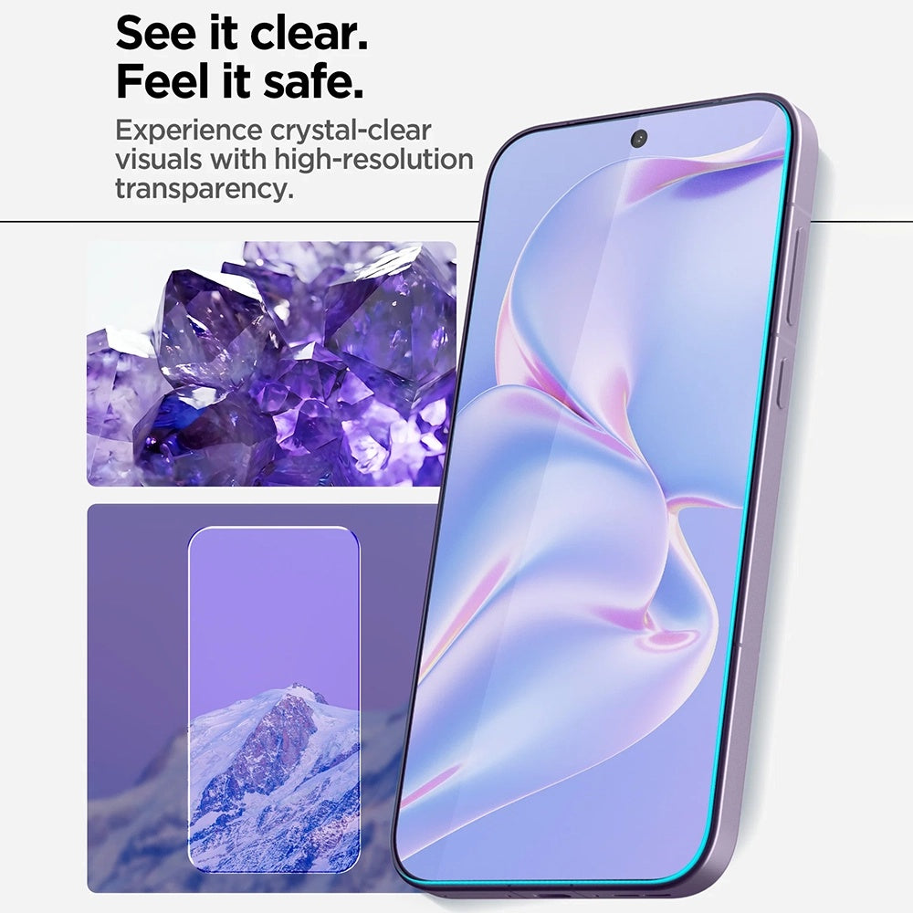 Film de protection écran Spigen GlastR AlignMaster S pour OnePlus 15, Verre Trempé, Collage Complet, Lot de 2 pièces AGL11333