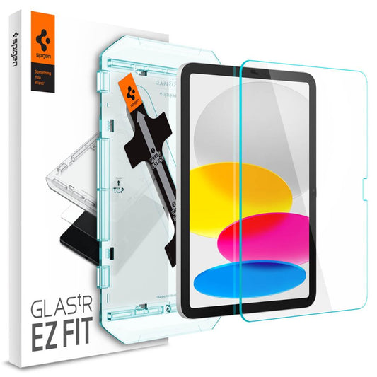 Film de protection d'écran Spigen GlastR EZ FIT pour Apple iPad (2025) / (2022), Verre trempé, Full Glue AGL05554
