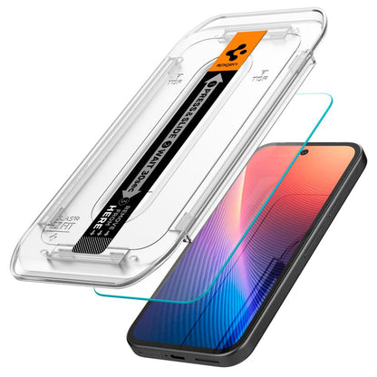 Film de protection écran Spigen GlastR EZ FIT pour Google Pixel 9a, Verre Trempé, Full Glue, Set 2 pièces AGL08938