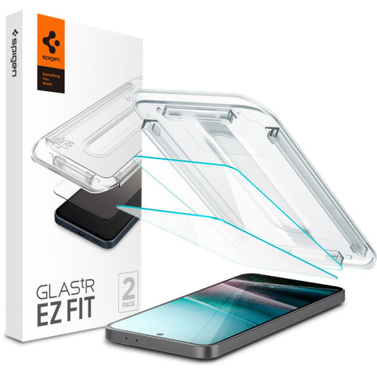 Film de protection d'écran Spigen GlastR EZ FIT pour Samsung Galaxy A36 A366, Verre trempé, Collage complet, Lot de 2 pièces AGL09202