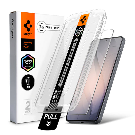 Film de protection écran Spigen GlastR EZ FIT Pro HD (Anti-Reflet) pour Samsung Galaxy S26 Plus S947, Verre Trempé, Full Glue, Lot de 2 pièces