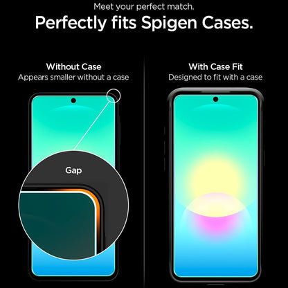 Spigen GlastR EZ FIT Pro Screen Protector for Samsung Galaxy A27 5G, Tempered Glass, Full Glue, Set of 2 pieces AGL11809