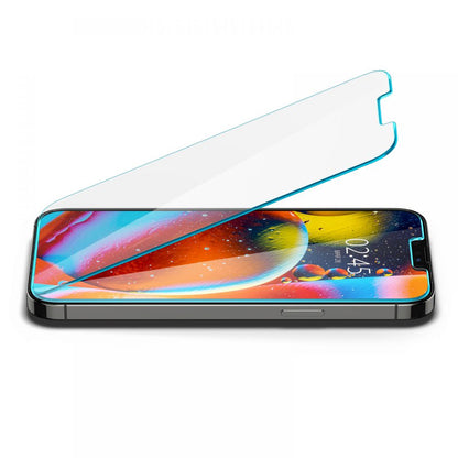 Film de protection d'écran Spigen GlastR Slim pour Apple iPhone 14 Plus / 13 Pro Max, Verre Trempé, Full Glue AGL03382