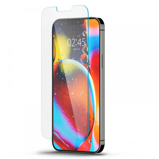 Film de protection d'écran Spigen GlastR Slim pour Apple iPhone 17e / 16e / 14 / 13 Pro, Verre Trempé, Full Glue