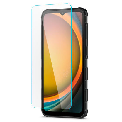 Film de protection d'écran Spigen GlastR Slim pour Samsung Galaxy XCover7 Pro / Xcover7 G556, Verre trempé, Collage complet, Lot de 2 pièces AGL09407