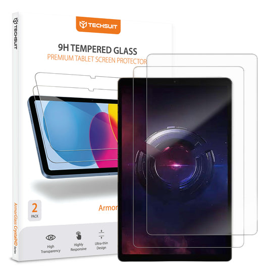 Film de protection d'écran Techsuit ArmorGlass CrystalHD pour Lenovo Legion Y700 (Gen 5), Verre Trempé, Collage Complet, Lot de 2 pièces