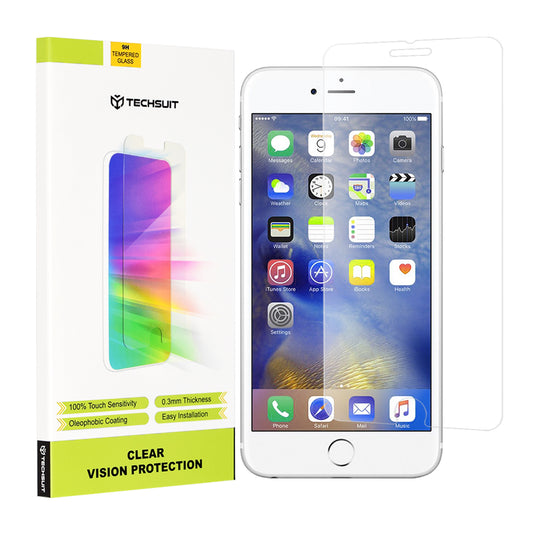 Film de protection écran Techsuit Clear Vision pour Apple iPhone 6s Plus / 6 Plus, Verre trempé, Collage intégral