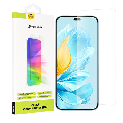 Film de protection d'écran Techsuit Clear Vision pour Honor 200 Lite, Verre Trempé, Collage Complet