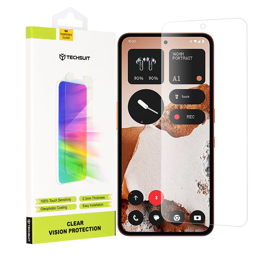 Film de protection d'écran Techsuit Clear Vision pour Nothing CMF Phone 2 Pro, Verre trempé, Collage intégral