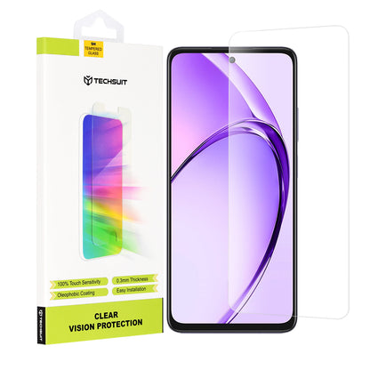 Film de protection écran Techsuit Clear Vision pour Oppo A80, Verre trempé, Collage intégral