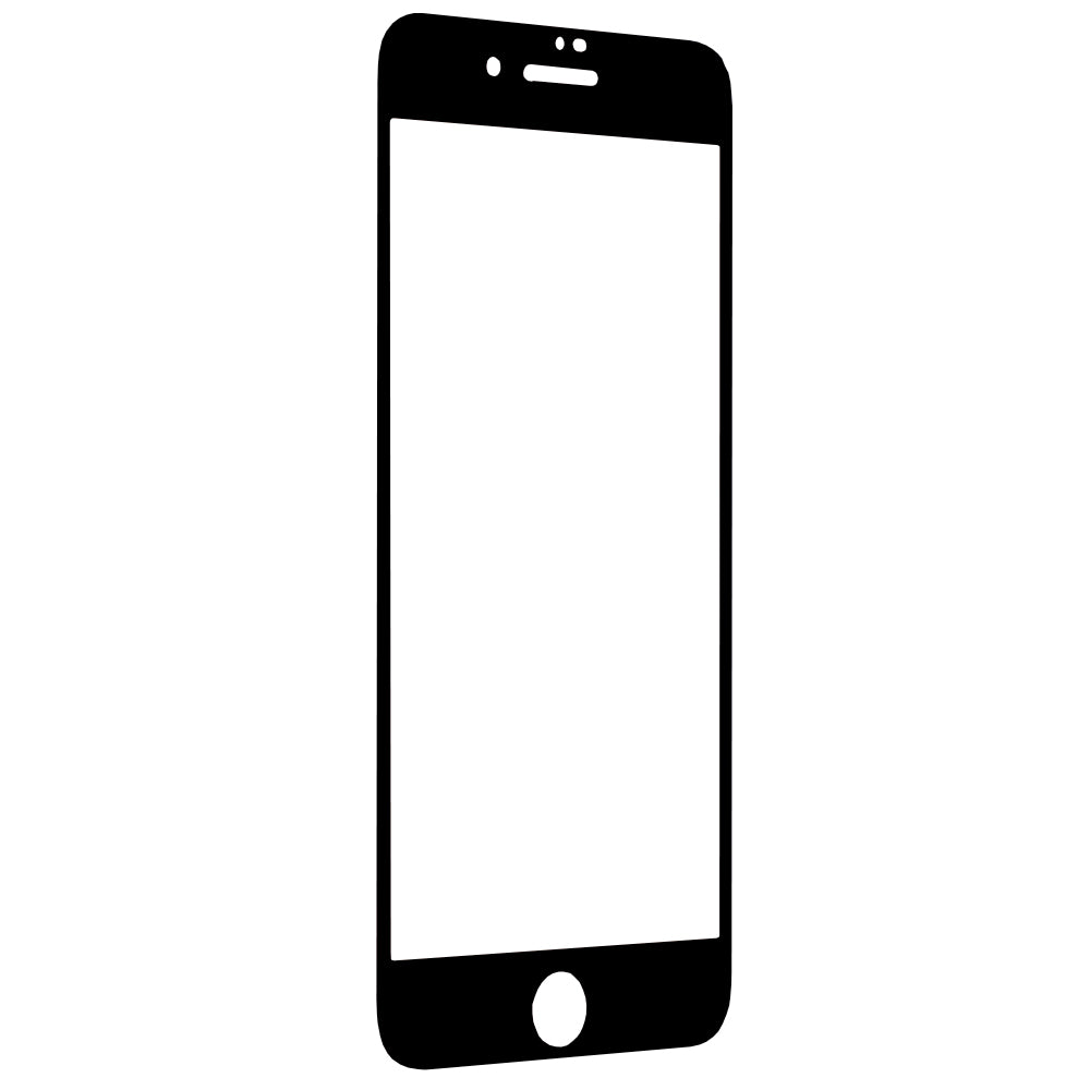 Film de protection d'écran Techsuit pour Apple iPhone 8 Plus / 7 Plus, Verre trempé, Full Glue, 111D, Noir