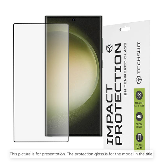 Film de protection d'écran Techsuit pour Honor X8d, Verre Trempé, Full Glue, 111D, Noir