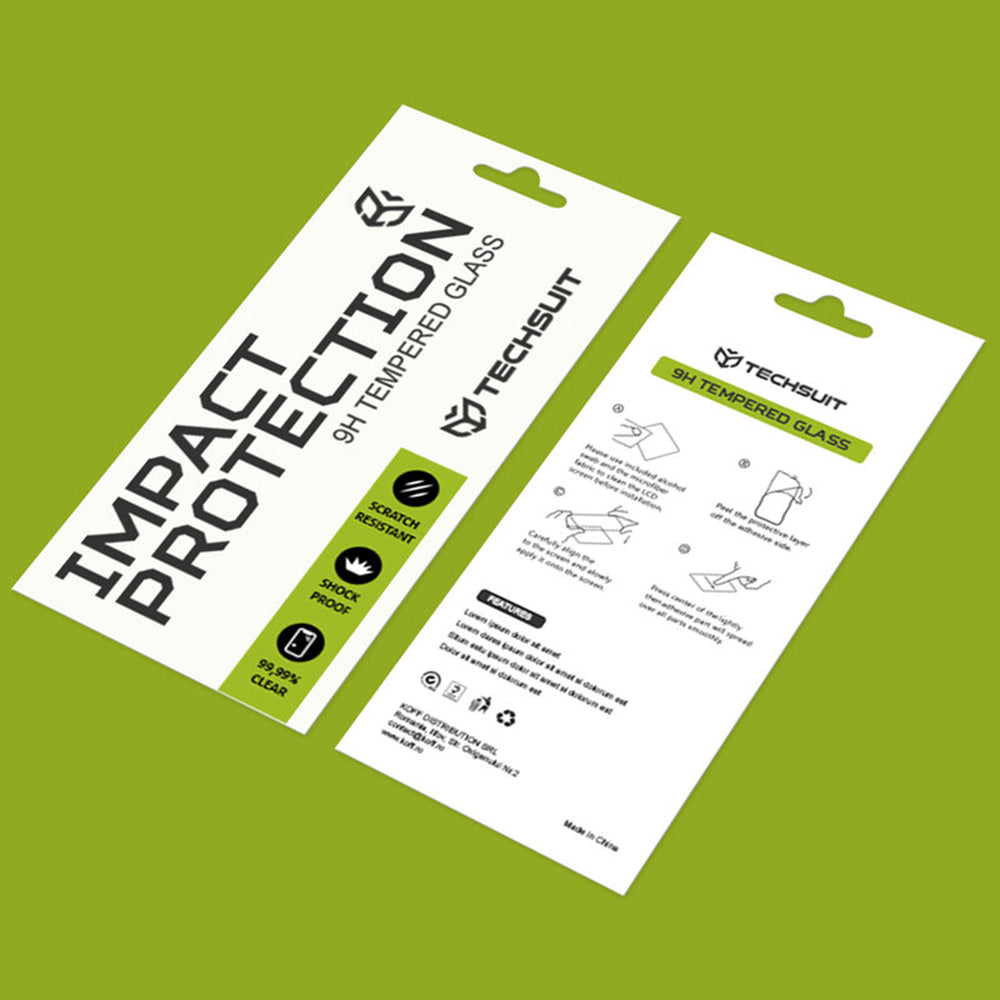 Techsuit Screen Protector for Motorola Moto G67 Power / G57 Power, Tempered Glass, Full Glue, 111D, Black