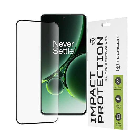 Film de protection d'écran Techsuit pour OnePlus Nord 3, Verre Trempé, Full Glue, 111D, Noir