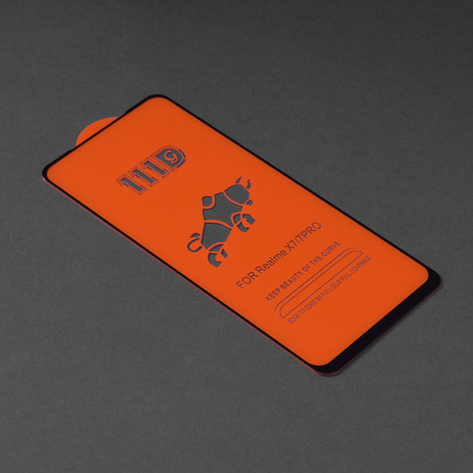 Film de protection d'écran Techsuit pour Oppo Reno4 Lite, Verre trempé, Full Glue, 111D, Noir