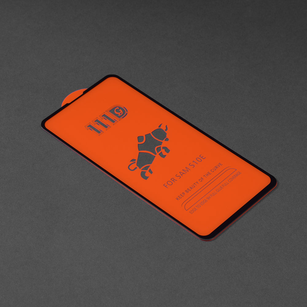 Film de protection d'écran Techsuit pour Samsung Galaxy S10e G970, Verre trempé, Full Glue, 111D, Noir