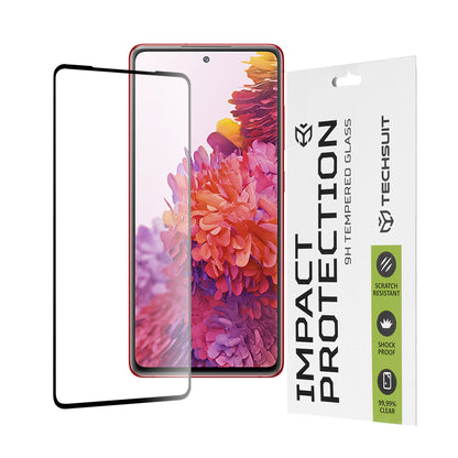 Film de protection d'écran Techsuit pour Samsung Galaxy S20 FE 2022 G781 / S20 FE 5G G781 / S20 FE G780, Verre trempé, Full Glue, 111D, Noir
