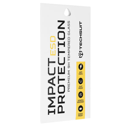 Film de protection d'écran Techsuit pour Samsung Galaxy S25 FE, Verre Trempé, Full Glue, Noir