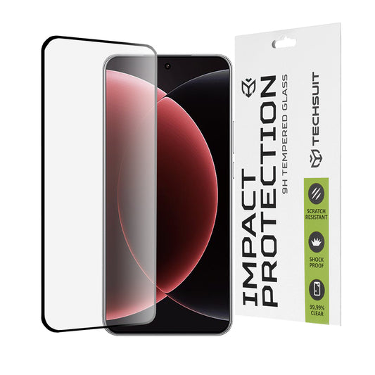 Film de protection d'écran Techsuit pour Xiaomi 15 Ultra, Verre trempé, Full Glue, 111D, Noir