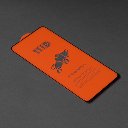Film de protection d'écran Techsuit pour Xiaomi Redmi Note 9 / 10X 4G, Verre trempé, Full Glue, 111D, Noir
