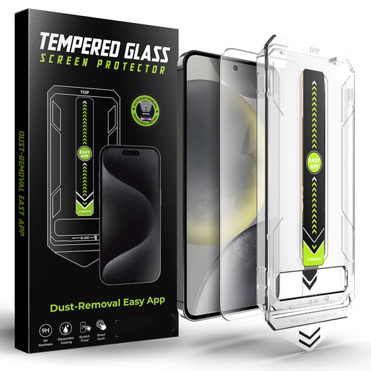 Film de protection d'écran Techsuit TitanGlass CrystalHD pour Samsung Galaxy S25 S931 / S24 S921, Verre trempé, Collage intégral