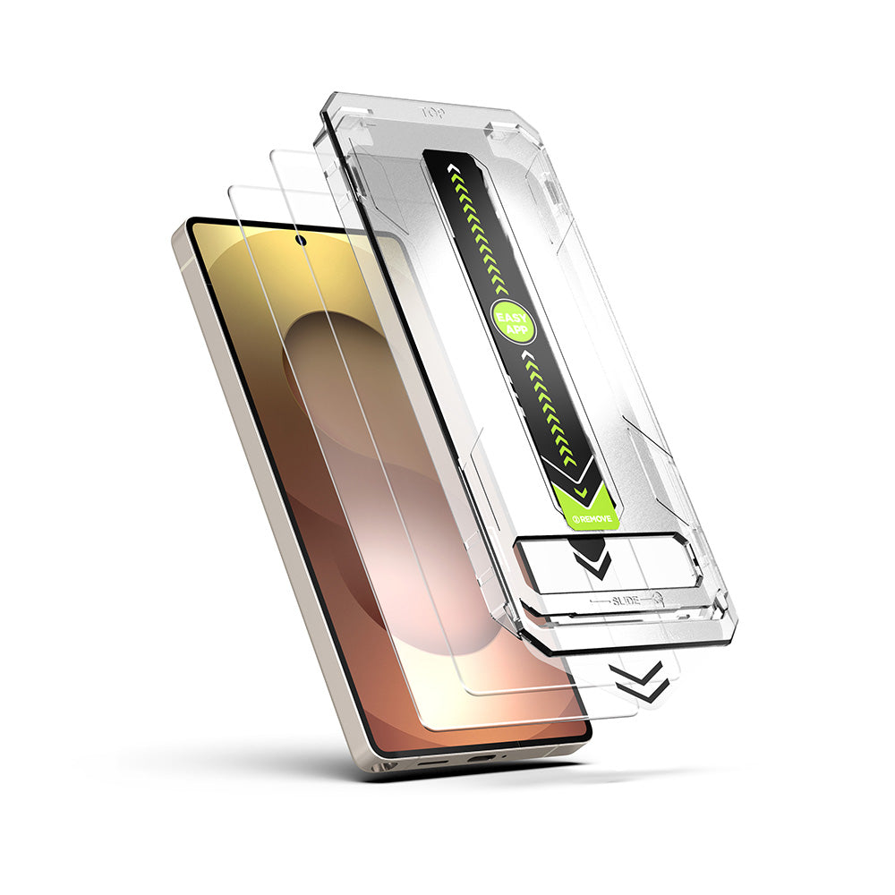 Film de protection d'écran Techsuit TitanGlass CrystalHD pour Samsung Galaxy S26 Plus, Verre Trempé, Full Glue, Lot de 2 pièces.